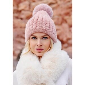 Pia Rossini Beanie in Blush, NWT